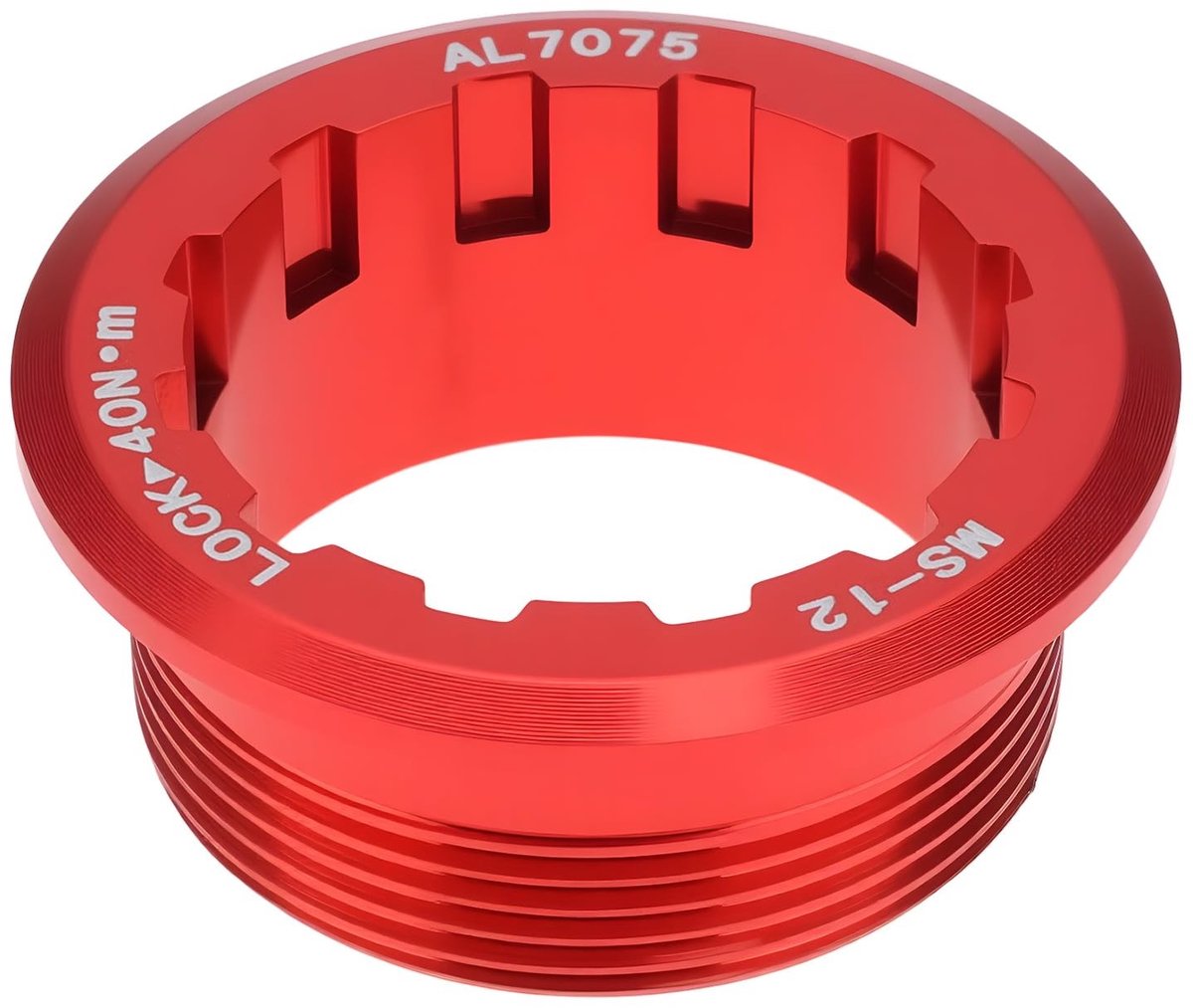 Dailygoods- Lock Ring Aluminium - Compatibel met Shimano Micro Spline 12 Speed - Fietscassette - Veilig - Sterk - Precisie - Cassette