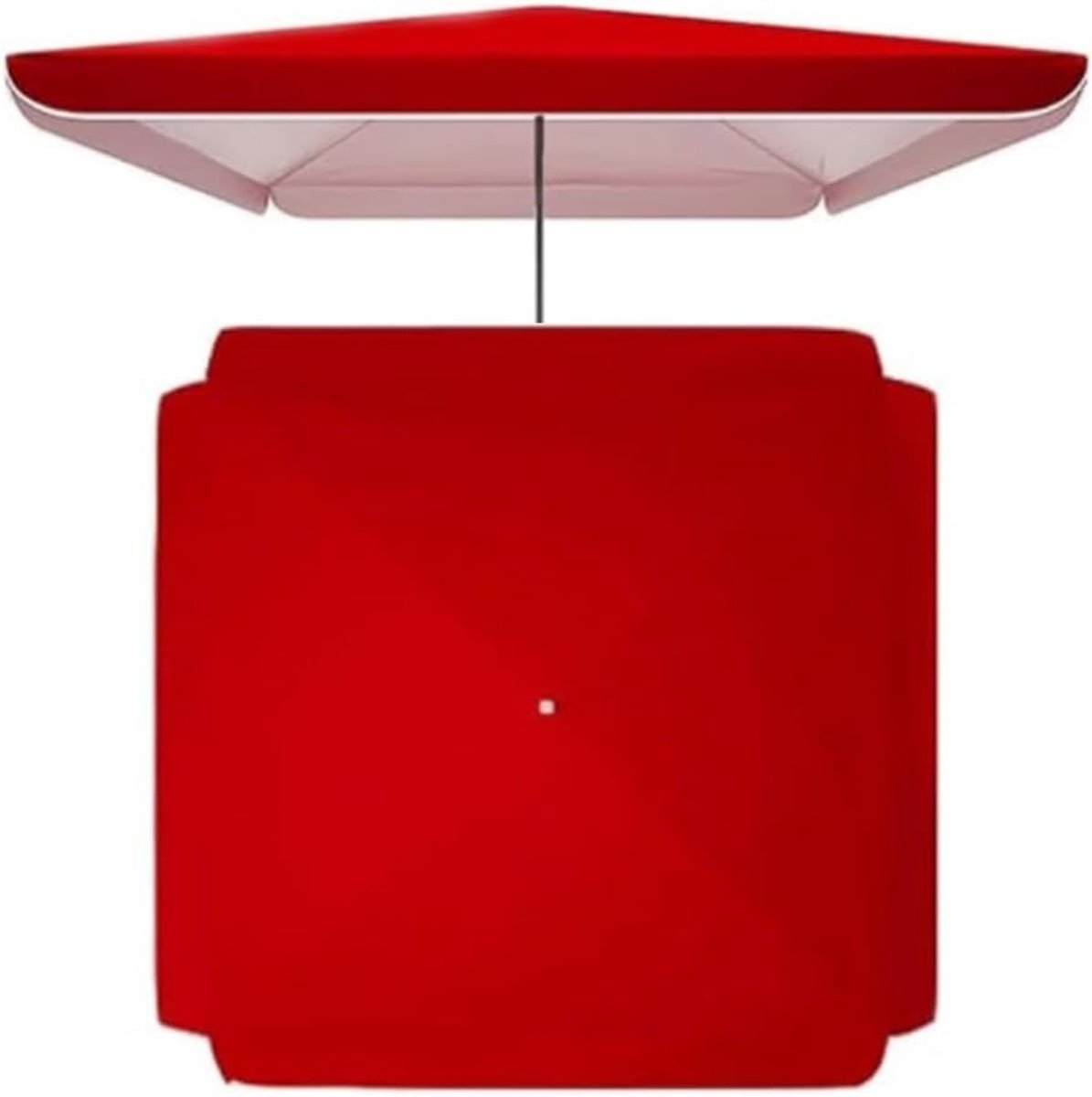 Parasol Vervangingsluifel - Luifelhoes - Buiten Schaduw - Dubbellaags Oxford - 250 x 250 cm - Rood