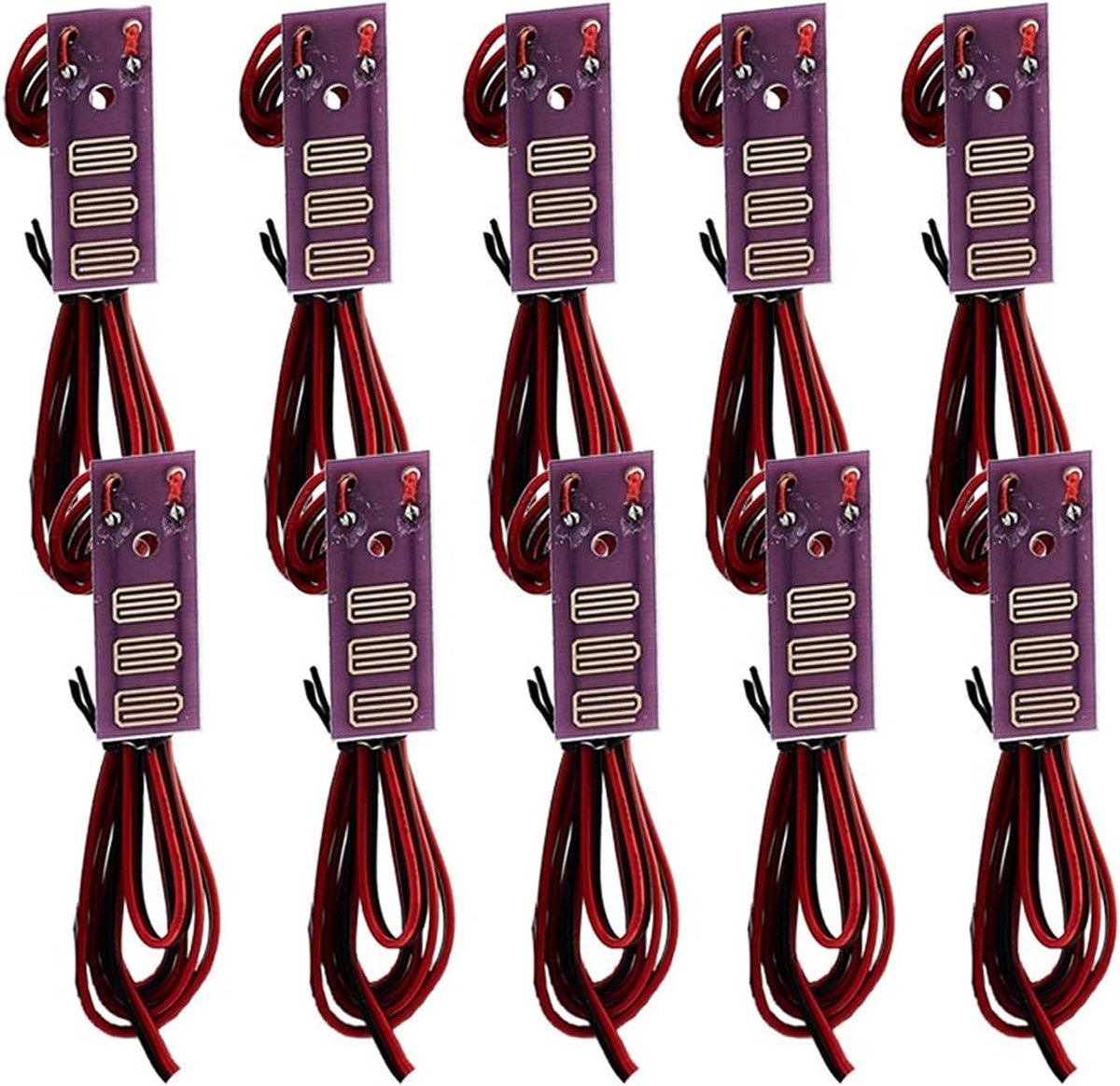 Waterlek Sensor - Watermelder - Voorkom Waterschade - Bedraad Systeem - 10 Stuks - Wit Geel