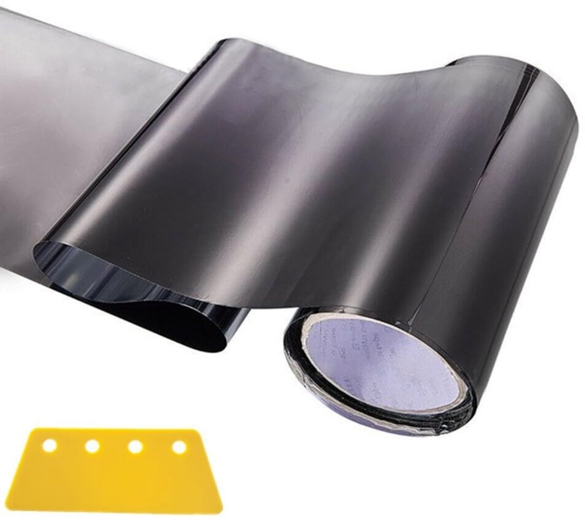 Dailygoods- Getinte Folie UV-bestendig - Raamfolie Auto - Zelfklevend - Waterdicht - 20 x 150 cm - Eenvoudig te installeren