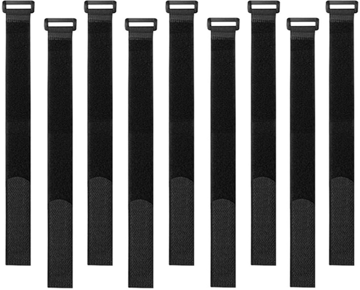 Dailygoods - Herbruikbare Kabelbinders - Multifunctionele Kabelbinders - Zwart - Nylon en Kunststof - 30 Stuks - Geschikt voor Organiseren