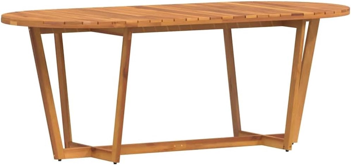 Tuintafel Acaciahout - Eettafel Buiten - Buiten Eten - Weerbestendig Massief Hout - 200 x 90 x 75 cm - Bruin
