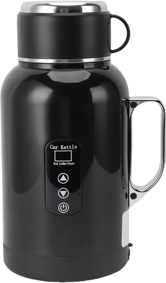 Auto Waterkoker - Draagbare Ketel - Reizen Koffie Thee - Constante Temperatuur - 1300 Ml - Zilver