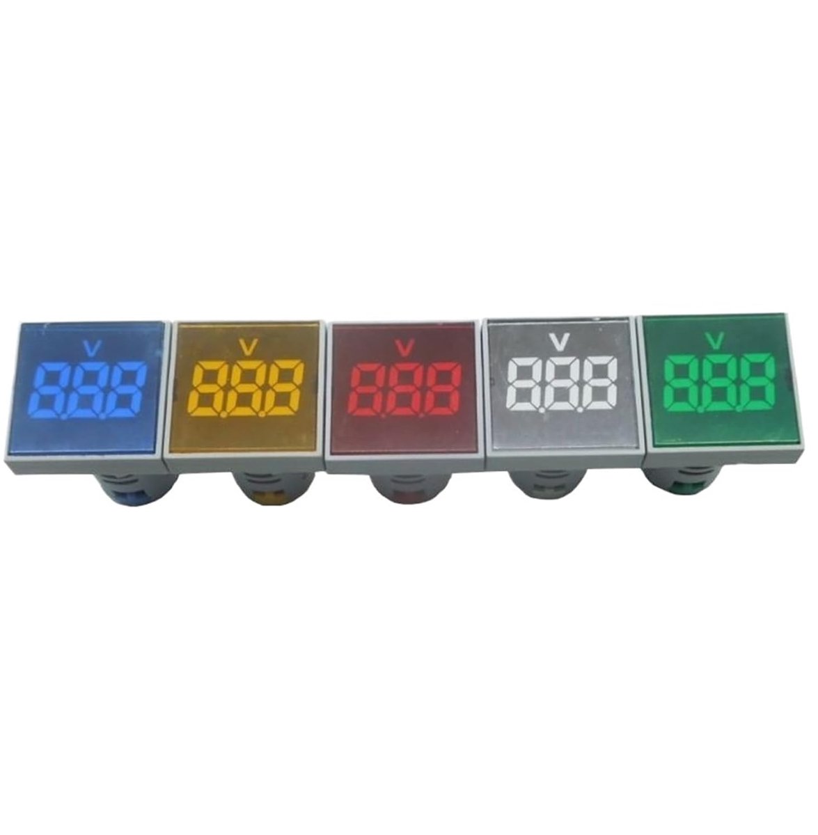 Digitale Spanningsmeter - Paneel Indicator - Stroom Meten - AC 20-500V - 22MM - Rood
