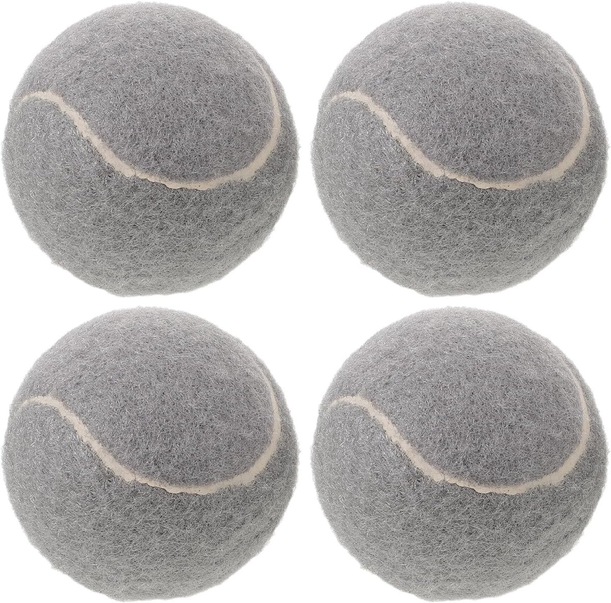 Stoelpootbeschermers - Tennisbal dopjes - Geruisloos Meubilair - Voorkomt Krassen - 4 stuks - Grijs
