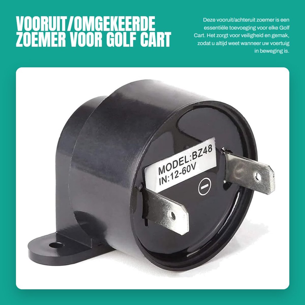 Dailygoods - Vooruit/Omgekeerde Zoemer voor Golf Cart