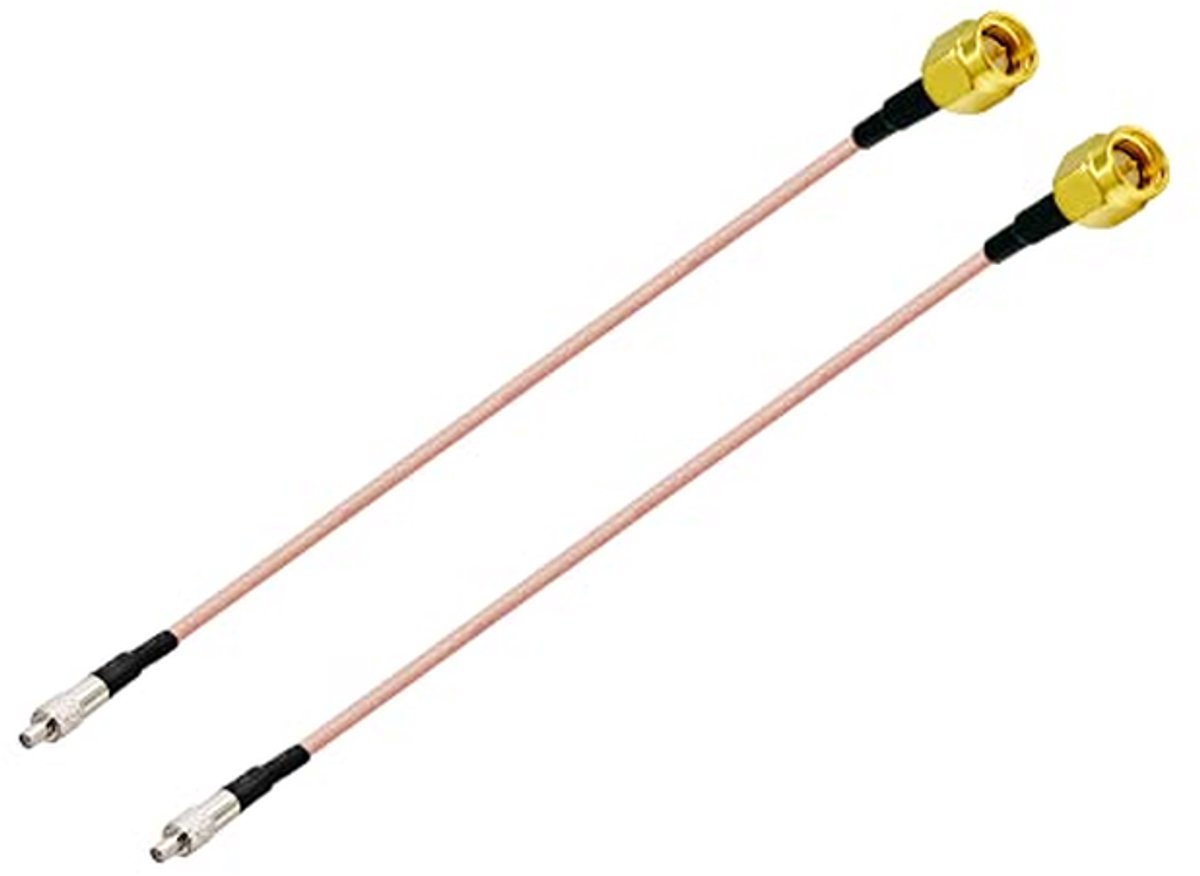 Antenne Verlengkabels - RF Coaxiaal - Netwerk Verbinding - Hoge Temperatuur Weerstand - 15 cm - Zwart