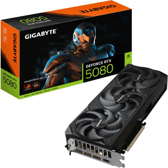 Gigabyte GeForce RTX 5080 WINDFORCE OC V2 SFF 16 GB