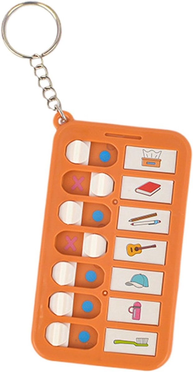 Slaaptijd Checklist - Routineplan Kinderen - Gedragsontwikkeling Stimuleren - Afneembare Slider - 10 x 5.8 cm - Willekeurige Kleur
