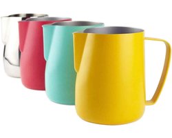 Melkopschuimer Kruik - Opschuimkan Melk - Latte Kunst Maken - Roestvrij Staal - 350ml - Zwart