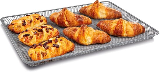 Geperforeerde Bakplaat - Bakplaat met laag - Professioneel bakken - Gelijkmatig garen - 44 x 33 cm - Zwart — afbeelding 5