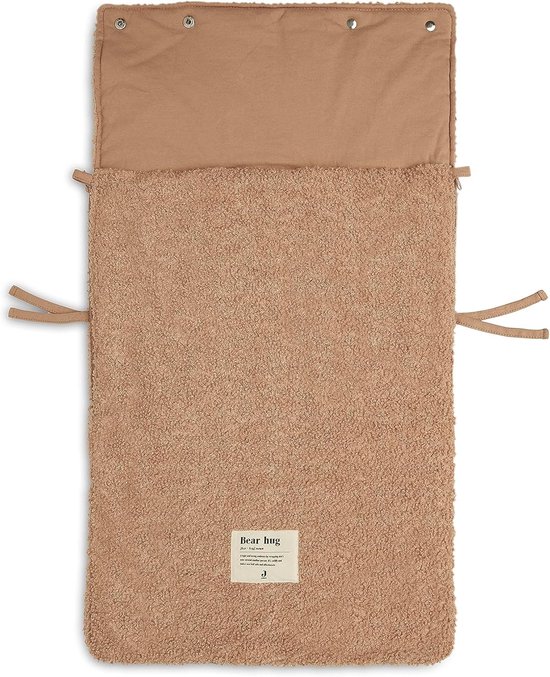Baby Voetenzak - Teddy Zak - Warm Blijven - Universele Pasvorm - 82 x 42 cm - Biscuit — afbeelding 2