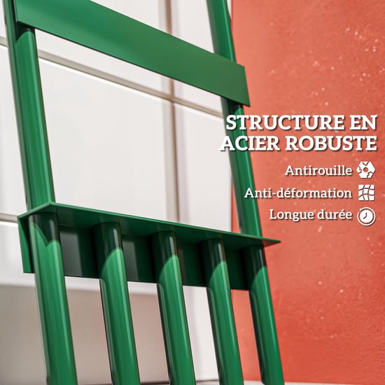 Gazonbeluchter Handmatig - Tuin beluchter - Gazon Onderhoud - Holle Punt Ontwerp - 30 x 94 cm - Donkergroen — afbeelding 4