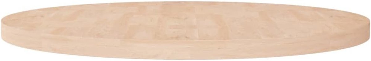 Rond tafelblad - Houten blad - Tafel maken - Massief eikenhout - Ø 90 cm - Naturel