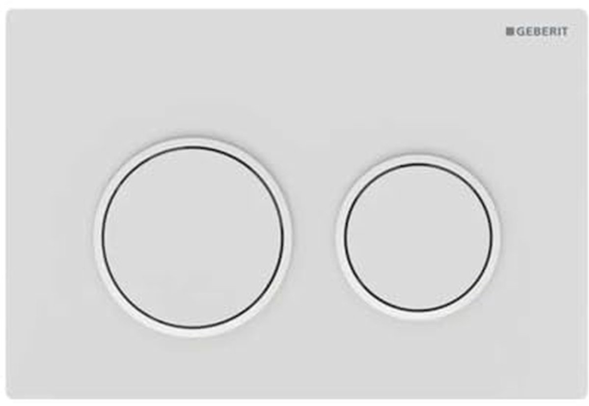 Aandrijfplaat Toilet - Spoelplaat - Toilet Doorspoelen - Dubbele Spoeltechniek - 1 cm - Wit Mat