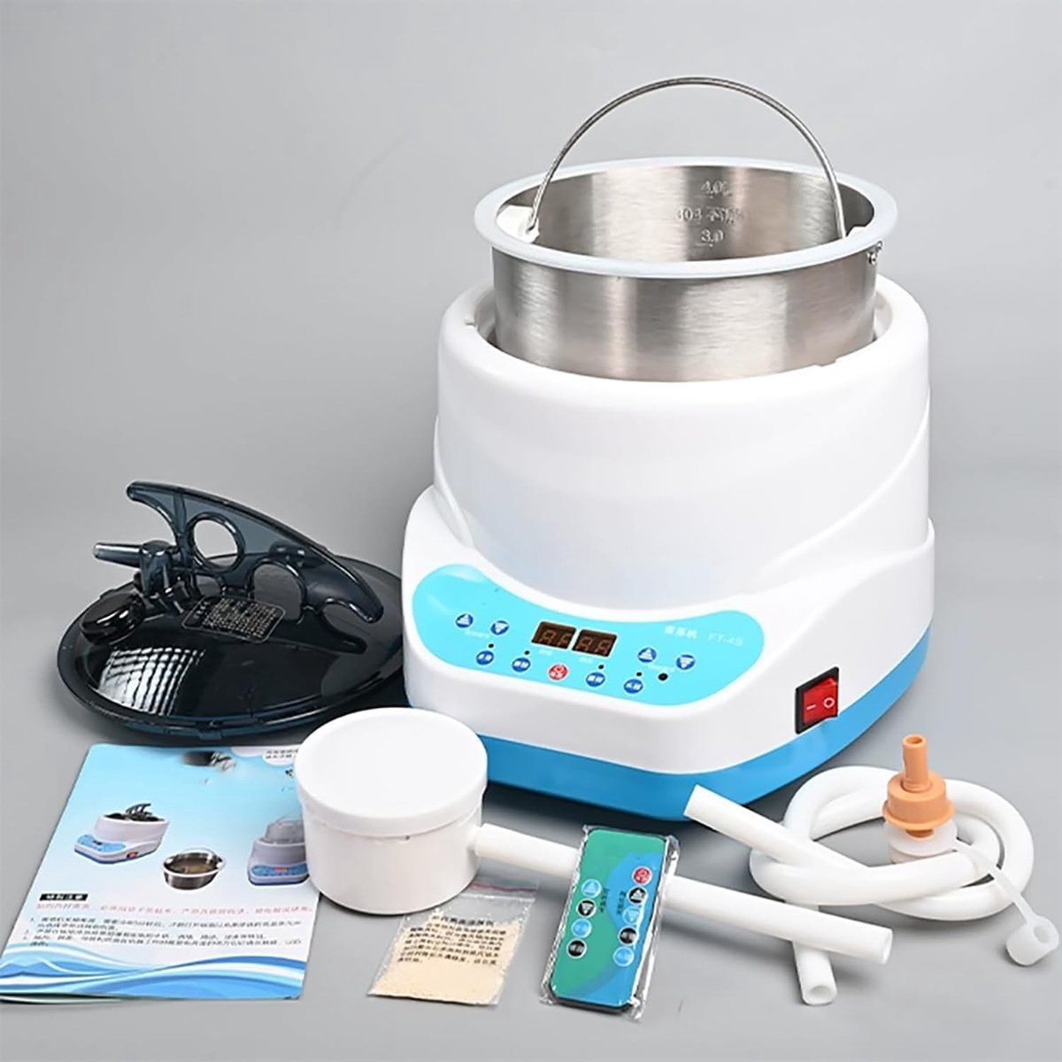 Draagbare Stoomgenerator - Spa Machine - Ontspanning Thuis - Roestvrij Staal Constructie - 4000 ml Tank - Zilver