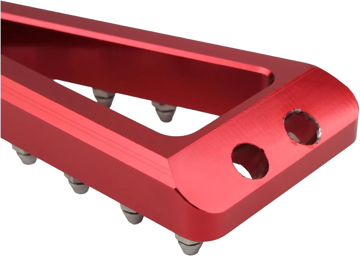 Motorfiets Rempedaal - Voetsteunen Motor - Comfortabel Rijden - Vergroot Remgebied - 36x68mm - Zwart