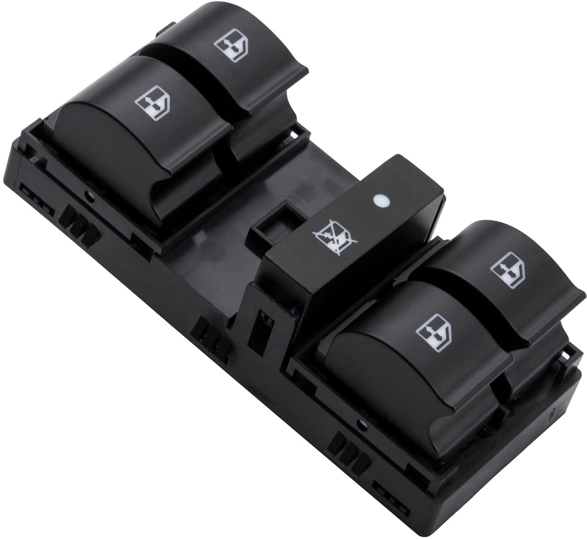 Raambediening Schakelaar - Elektrische Raamknop - Auto Onderhoud - Directe Vervanging - 14 x 7.5 x 6.7 cm - Zwart