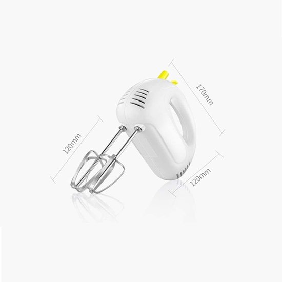 Handmixer - Keukenmixer Klopper - Bakken en Maken - 5 Snelheden - 150W - Wit — afbeelding 4