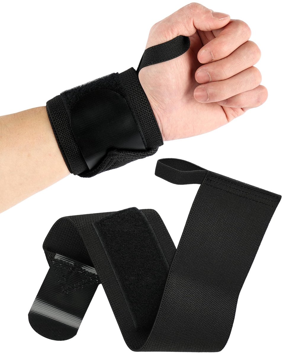 Dailygoods - Wraps Gym 1 Paar, Polsbanden Fitness, Wrist Wraps Grip, Sterke Steun en Comfortabel, Ademend Materiaal, Geschikt voor Gewichtheffen, Bodybuilding, Weightlifting