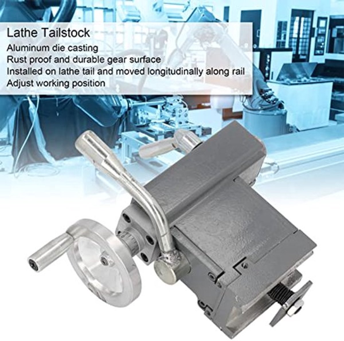Mini draaibank losse kop, verstelbare multifunctionele MT2 tailstock live center, professionele live draai centrum draaibank onderdelen accessoires voor hout en metaal draaibank CNC werk