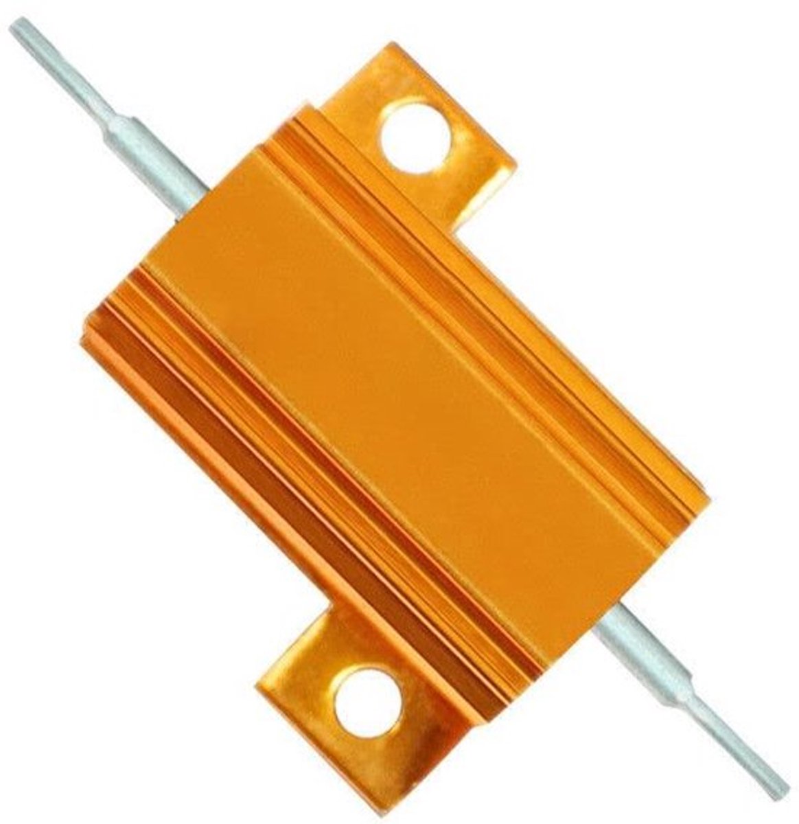 - Weerstand 25W - 6.8 Ohm - Wirewound - Gouden Warmteafvoer - Voeding Omvormer Lift Controle - Aluminium Behuizing.