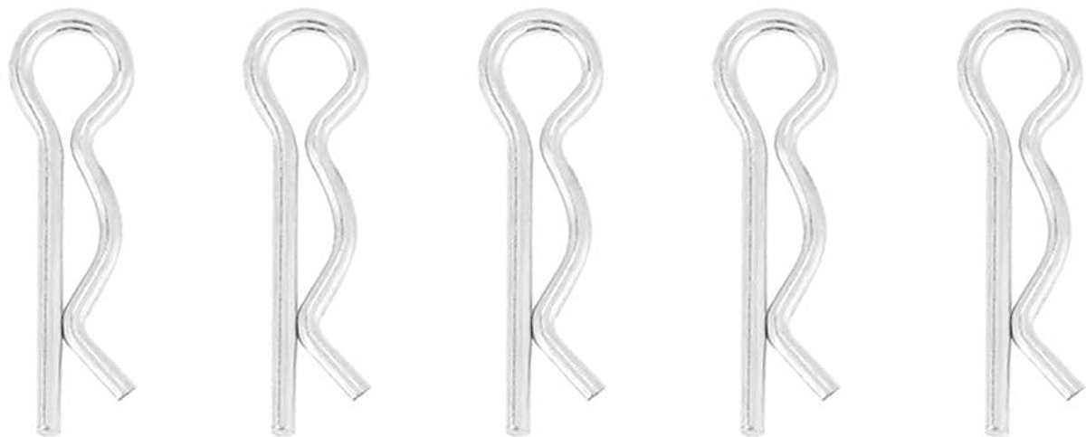 R Type Split Pins en R Clips van Roestvrij Staal - 1*18mm Vergrendelingspennen, Veerclips en Haarspelden voor Diverse Toepassingen