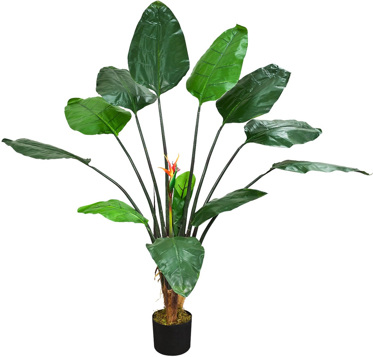 Kunstmatige Valse Plant Strelitzia Bloem Decoratie Bininnen 145cm DECOVEGO