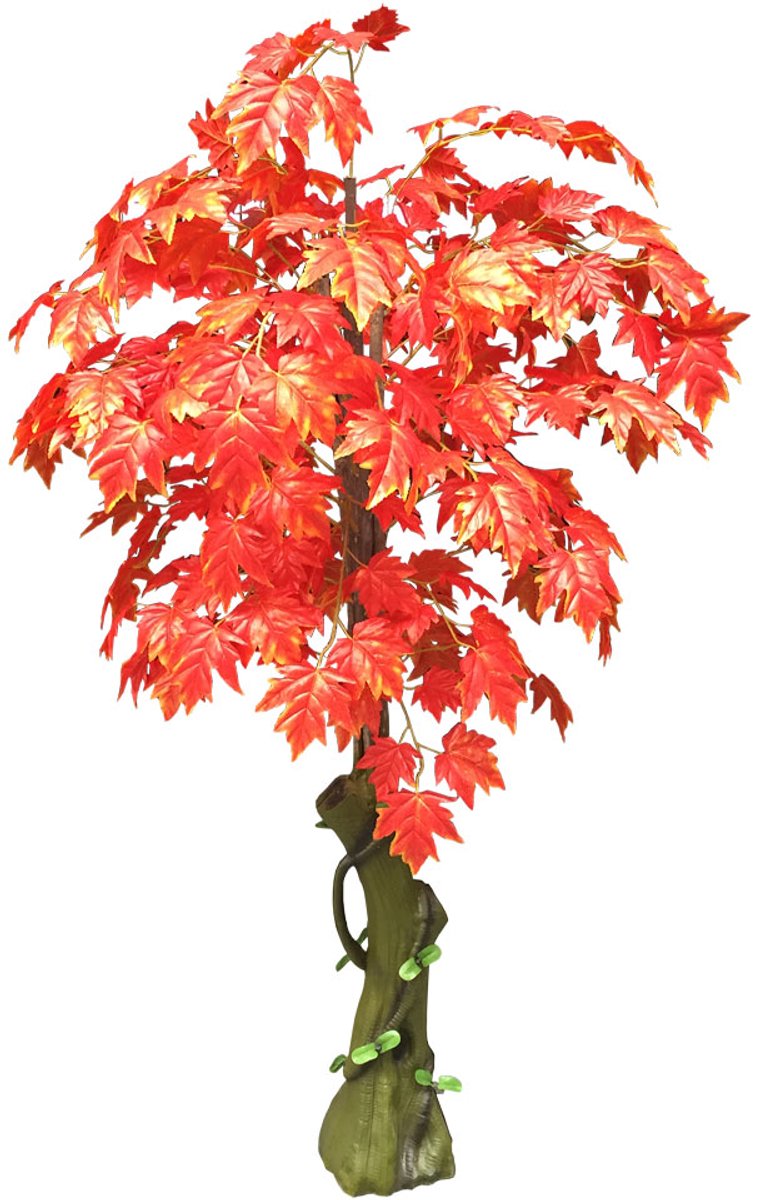 Valse Kunstmatige Plant Esdoorn Decoratie Rode Bladeren 180cm DECOVEGO