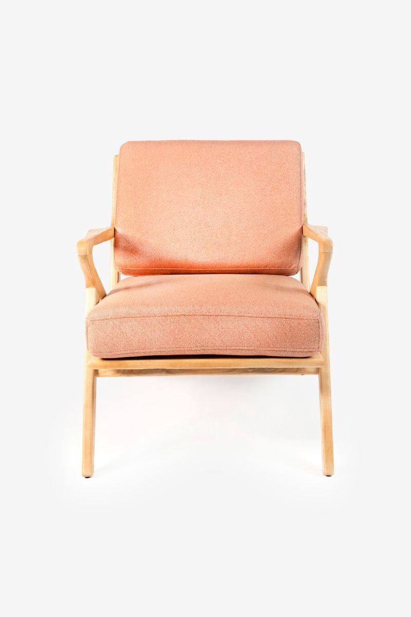 Sissy-Boy - Houten stoel mid century roze