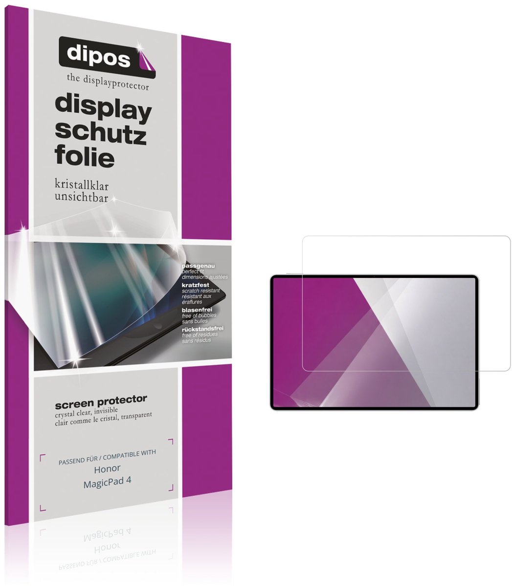 dipos – 2x Beschermfolie geschikt voor Honor MagicPad 4 | Krasbestendige & heldere Screenprotector Ultra-Thin