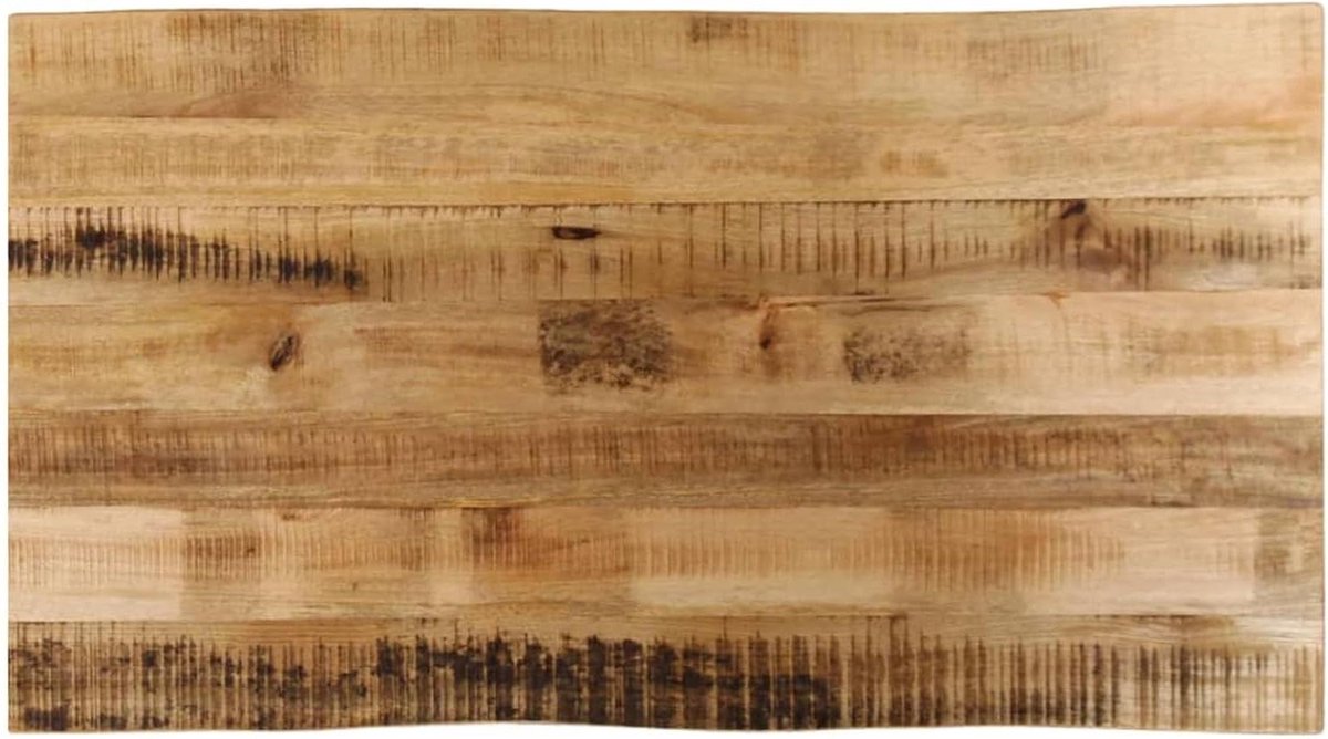 Houten Tafelblad - Vervangend Blad - Tafel Opknappen - Rustieke Boomrand - 120x60 cm - Natuurlijk Mangohout