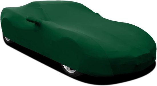 Autohoes Binnen - Stofdichte Cover - Auto Beschermen - Ademend Elastisch Materiaal - 4.18-4.59M - Groen