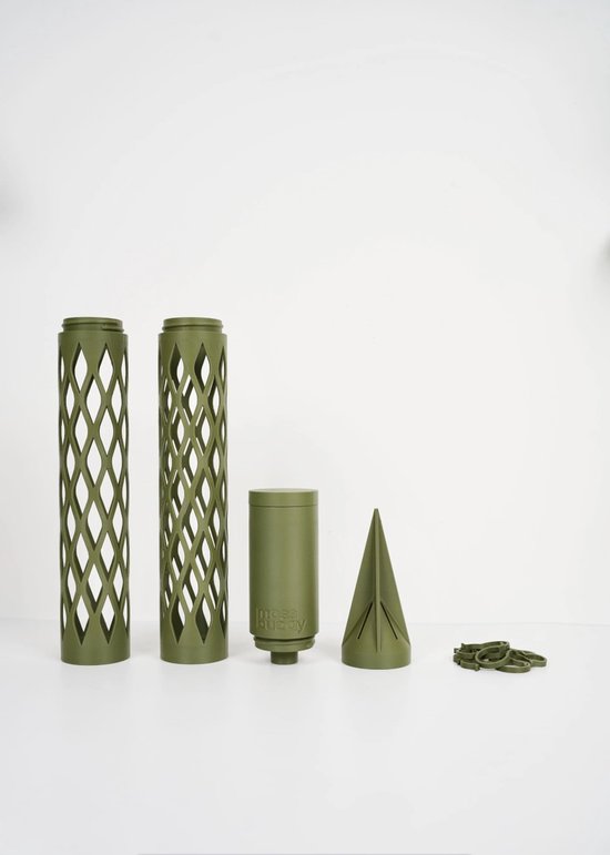 Foto: Moss buddy groen modulaire mospaal startset verstelbare mosstok voor monstera philodendron en klimplanten planten ondersteuning met waterreservoir clips en sphagnum mos systeem