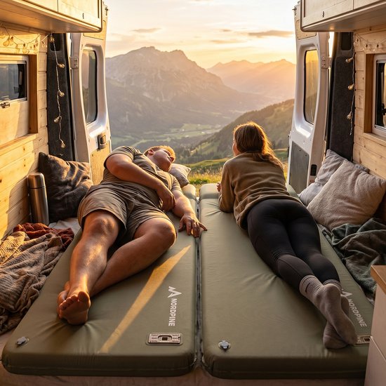 NEOLYMP Zelfopblazende slaapmat met electropomp en memory foam voor camping — afbeelding 3
