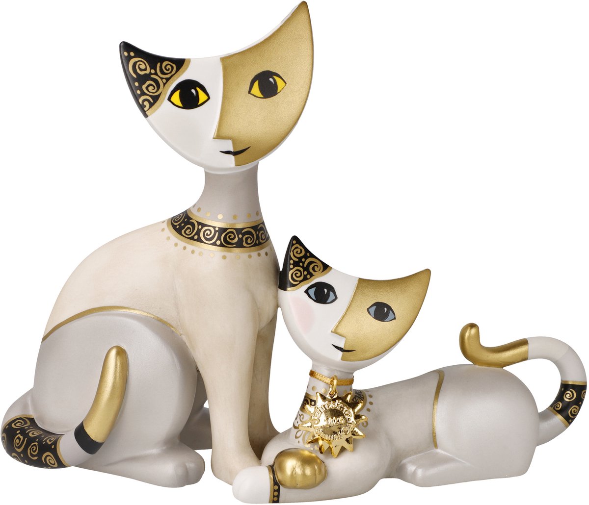 Goebel - Rosina Wachtmeister | Decoratief beeld Gatti doro | Porselein - 22cm - Jaarkat 2026 - Limited Edition