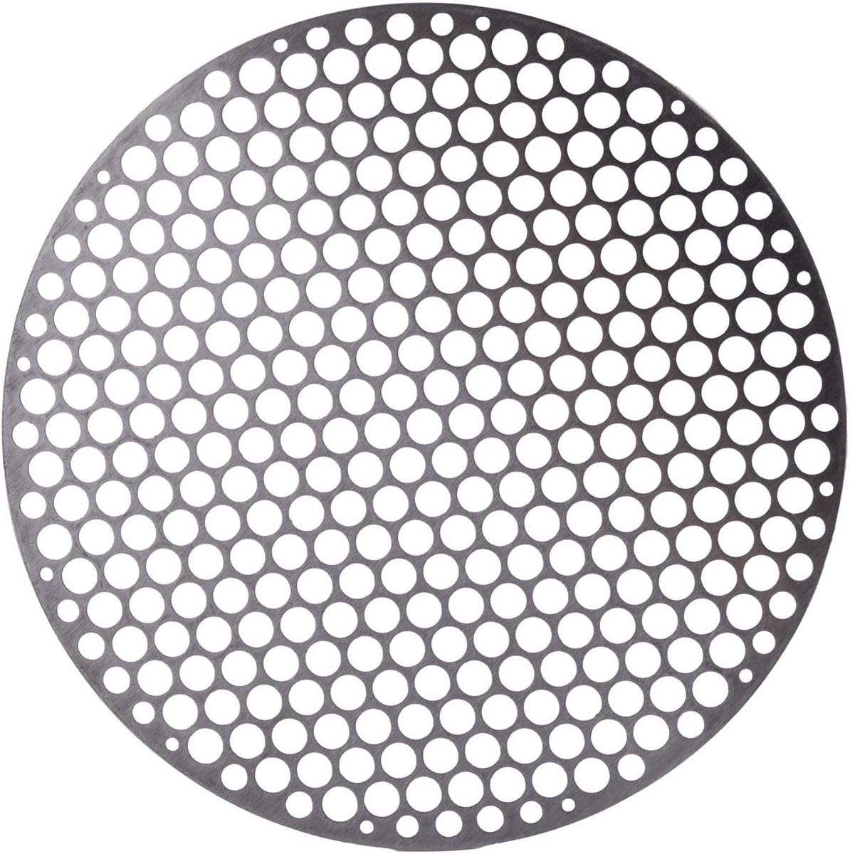 Rond RVS Grillnet voor Buiten, Verkrijgbaar in 18cm tot 30cm - Perfect voor Kamperen en Picknicken