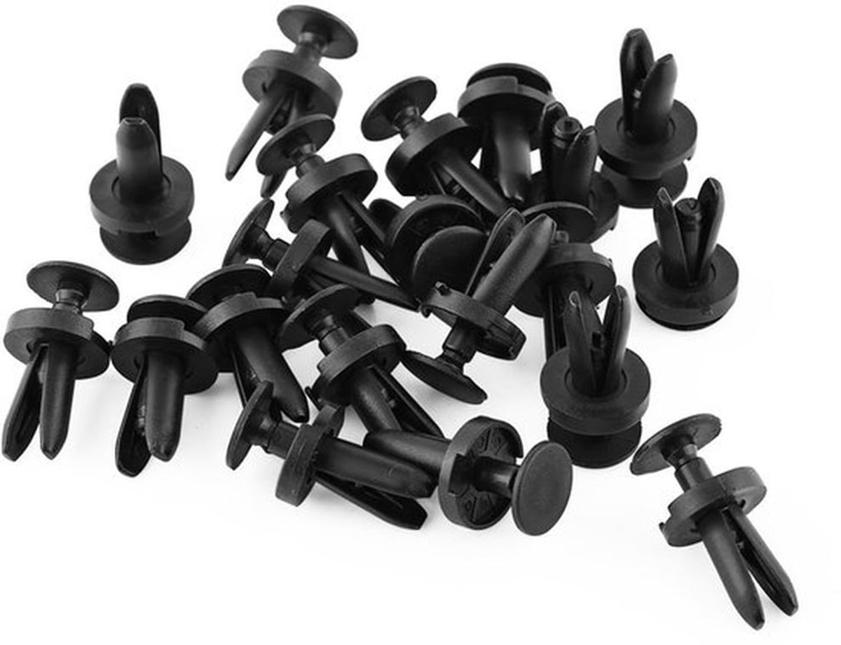 20 stuks clips, kunststof, voor auto, klinknagels, bevestigingsset, deurpanelen/bekleding voor auto's