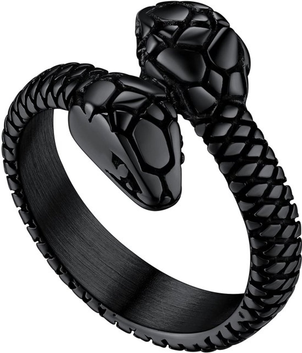 Ring - RVS Grunge Sieraden voor Dames en Heren - Gothic Slang Ontwerp