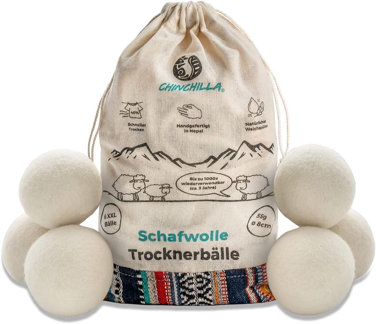Drogersballen - Schapenwol - Duurzaam en Plasticvrij - Vermindert Droogtijd - Voor Alle Textiel