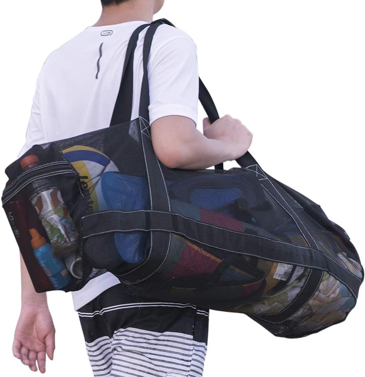 Mesh duiktas XXL - 94 x 38 x 38 cm - snorkel en strand