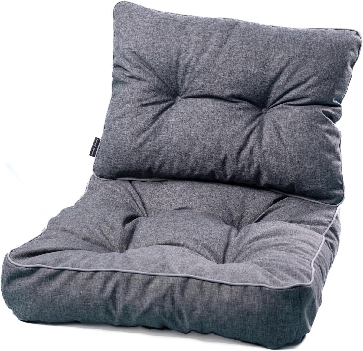Loungekussens Set - Tuinkussens Bank - Buiten Zitten - Waterafstotend - 80x80cm - Grijs