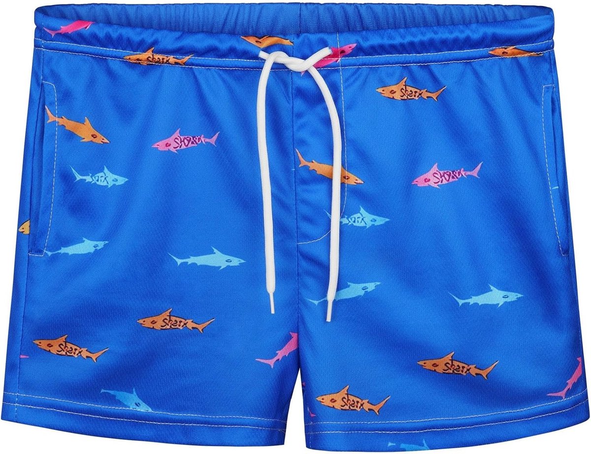 Jongens zwemshorts met elastische taille, comfortabele strandshorts voor kinderen en jongens met trendy designs