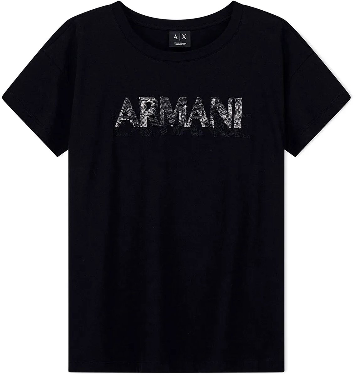 Armani Exchange Xw002778_af10356 T-shirt Met Korte Mouwen Zwart L Vrouw