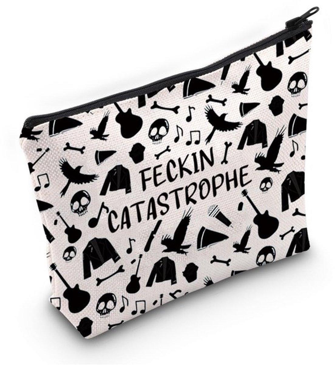 Boek Geïnspireerd Cadeau Feckin Catastrophe Makeup Tas Leer en L Cosmetica Tas Boek Merch, Feckin Catastrophe Tas