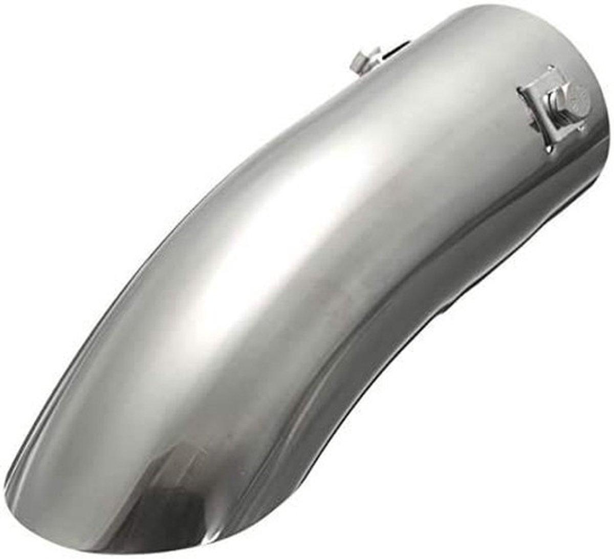 Dailygoods - Gebogen Uitlaatpijp 60 mm - Auto-uitlaat - Hoogwaardige Kwaliteit - Chroom - Bumper Trim - Eenvoudig te Monteren - Geschikt voor Diverse...