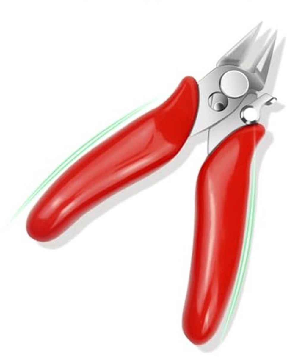 Draadsnijder, 3,5 inch veerbelaste snijtang, micro-spoeltrimmer, zijkniptang, diagonale tang voor elektrisch snijden, spiraalmaken, doe-het-zelf sieraden