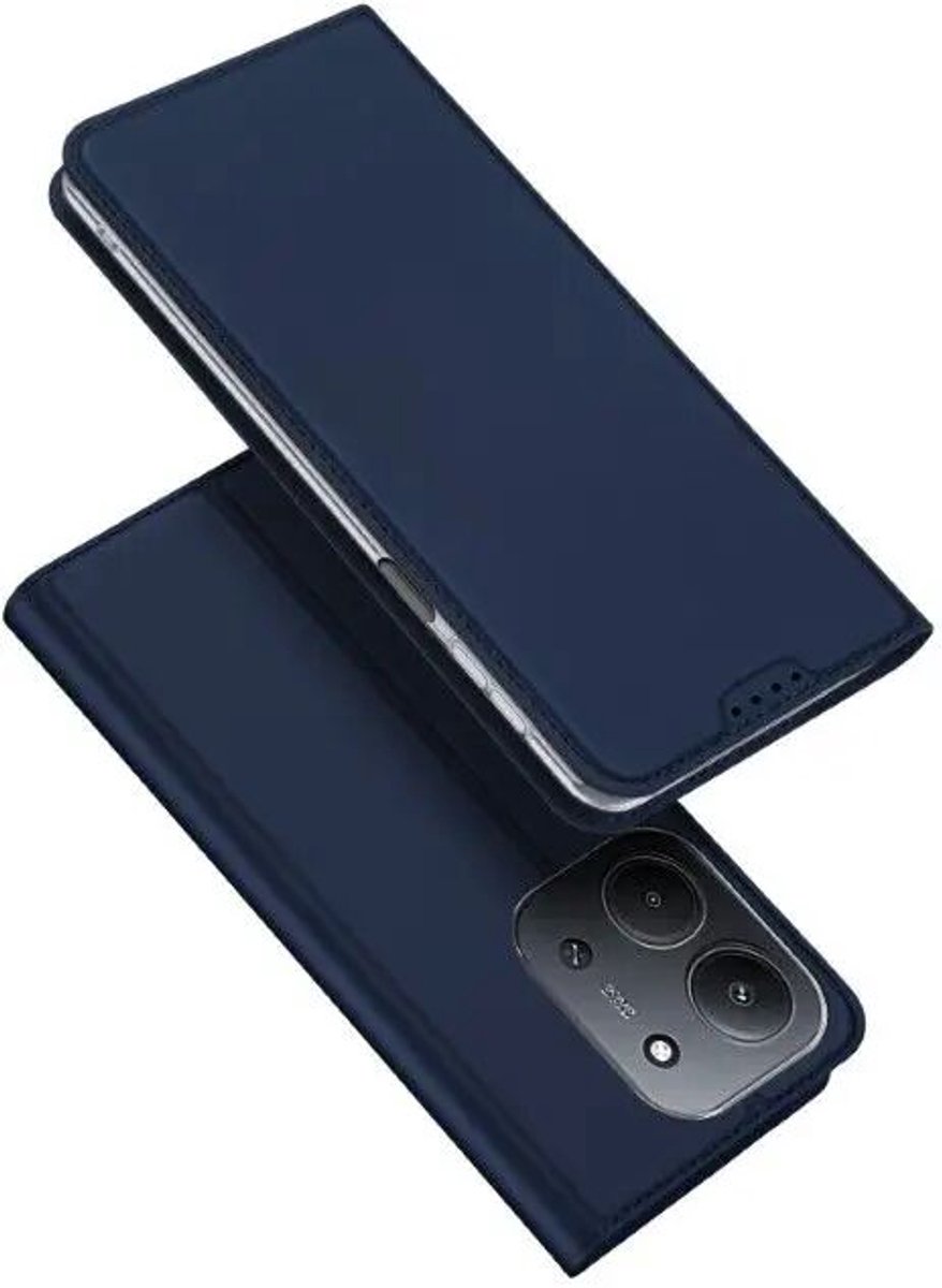 Dux Ducis Skin Pro Hoesje Geschikt voor Xiaomi Redmi 15C | Book Case met Pasjeshouder | Portemonnee | Standaard | Blauw