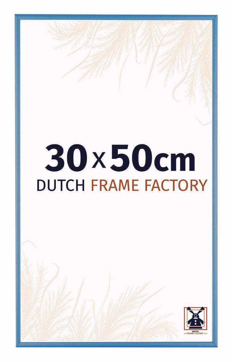 Fotolijst 30x50 cm - Aluminium - Staal Blauw - Kampen