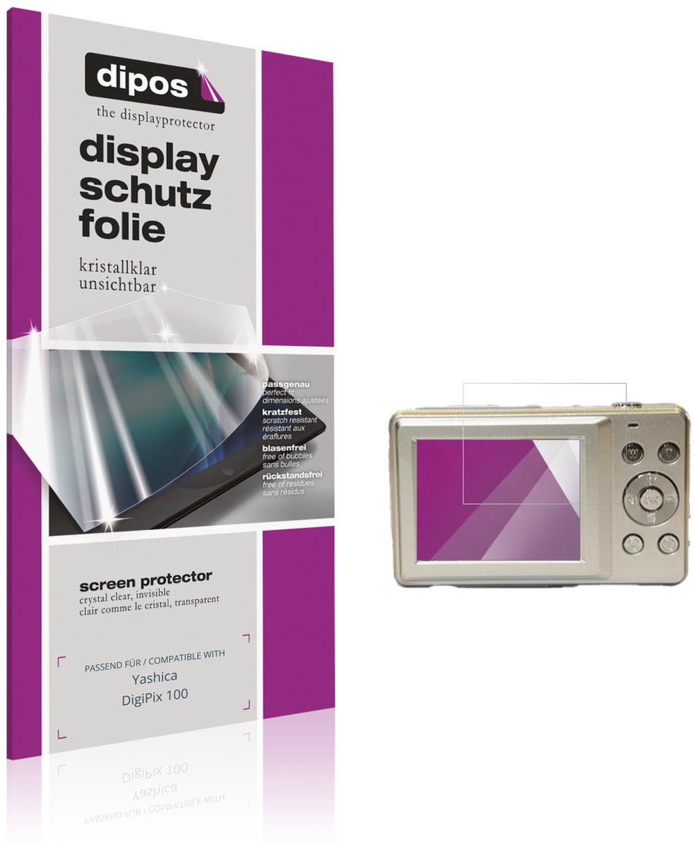 dipos – 4x Beschermfolie geschikt voor Yashica DigiPix 100 | Krasbestendige & heldere Screenprotector Ultra-Thin
